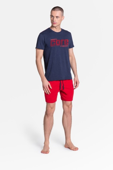 Piżama Oxford 38285-59X Granatowo-Czerwona Piżama Oxford 38285-59X Granatowo-Czerwona
