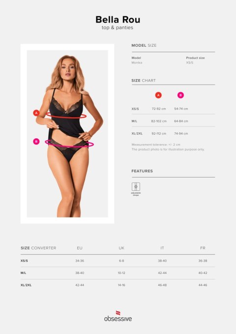 Komplet Bella Rou top + figi Komplet Bella Rou top + figi