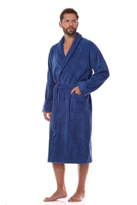 Szlafrok Cotton Long 2450 Navy Szlafrok Cotton Long 2450 Navy