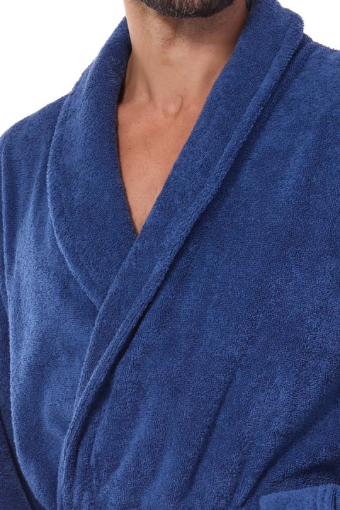 Szlafrok Cotton Long 2450 Navy Szlafrok Cotton Long 2450 Navy