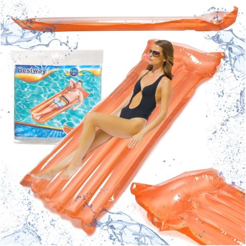 Materac dmuchany plażowy BESTWAY 44013 pomarańczowy