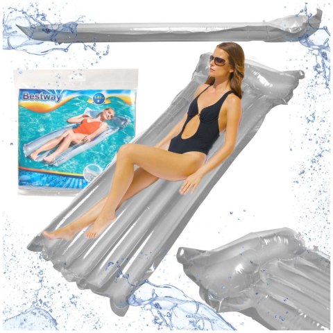 Materac dmuchany plażowy BESTWAY 44013 szary