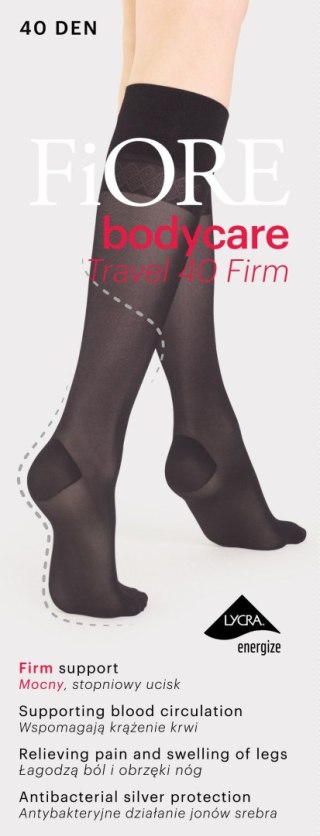Podkolanówki Body Care Travel Firm 40