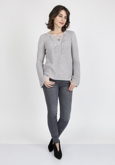 Sweter Kylie SWE 117 Szary Sweter Kylie SWE 117 Szary