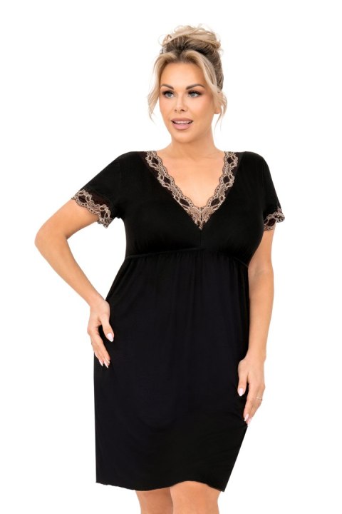 Koszula nocna Hana Plus Black Koszula nocna Hana Plus Black