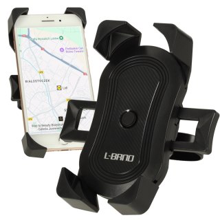 Uchwyt rowerowy motocyklowy na telefon czarny C51 stabilny