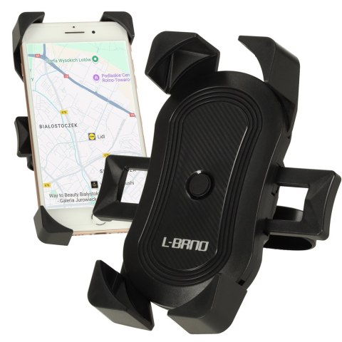 Uchwyt rowerowy motocyklowy na telefon czarny C51 stabilny