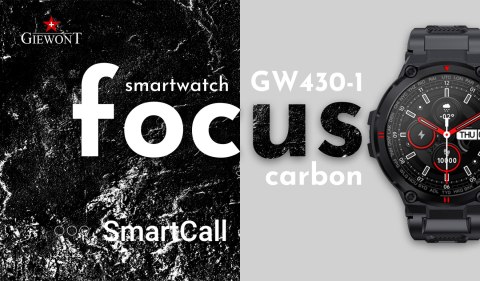 Smartwatch GIEWONT Focus SmartCall GW430-1 - Carbon