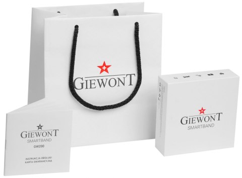 Smartband GIEWONT Fit&GO Duo GW200-8 - Black + Pasek Touch of Lavender