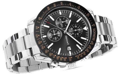 Zegarek Męski GIEWONT PrimeChrono GW8620-1 Chronograf Silver/Black