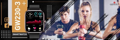 Smartwatch GIEWONT Dynamic SmartCall GW230-3 - Rose Gold/Black Effect