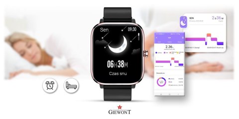 Smartwatch GIEWONT Dynamic SmartCall GW230-3 - Rose Gold/Black Effect