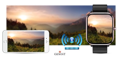 Smartwatch GIEWONT Dynamic SmartCall GW230-3 - Rose Gold/Black Effect