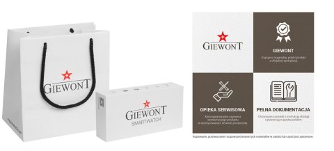 Smartwatch GIEWONT Dynamic SmartCall GW230-3 - Rose Gold/Black Effect