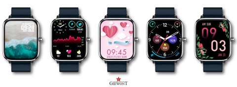 Smartwatch GIEWONT Dynamic SmartCall GW230-4 - Silver/Deep Ocean