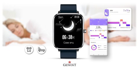 Smartwatch GIEWONT Dynamic SmartCall GW230-4 - Silver/Deep Ocean