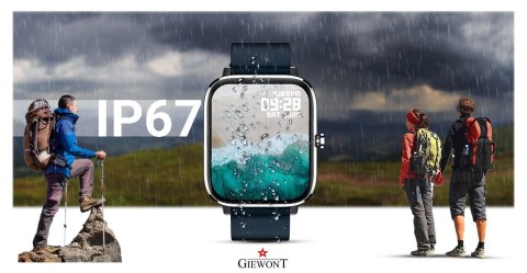 Smartwatch GIEWONT Dynamic SmartCall GW230-4 - Silver/Deep Ocean
