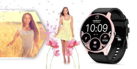 Smartwatch GIEWONT Sport Around GW120-3 - Rose Gold/Black Effect