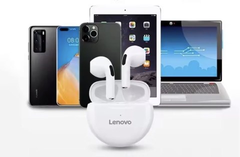 Słuchawki bezprzewodowe douszne LENOVO HT38 Białe