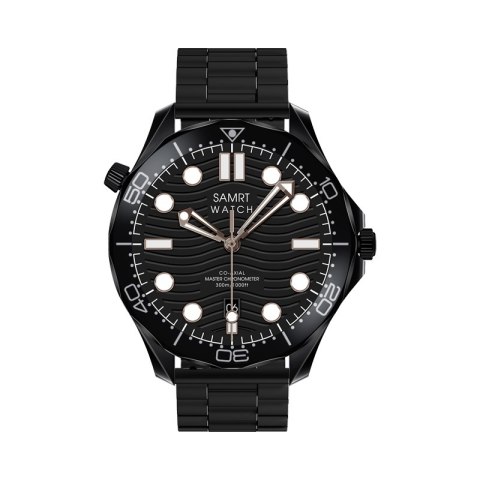 Smartwatch VELTORI VT150-1 Czarny Pasek Silikonowy + Czarna Bransoleta
