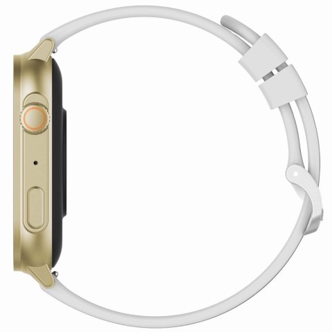 Smartwatch Damski GRAVITY GT15-10 Biały Pasek Silikonowy + Złota Bransoleta Smartwatch Damski GRAVITY GT15-10 Biały Pasek Silikonowy + Złota Bransoleta