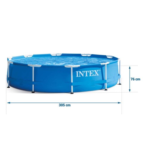 Basen ogrodowy stelażowy 305 x 76 cm 9w1 INTEX 28202