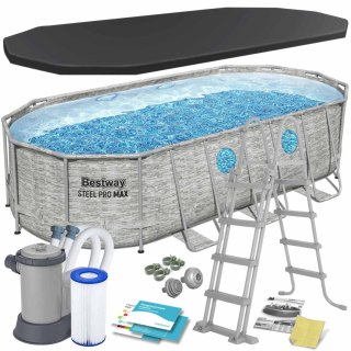 Basen ogrodowy stelażowy 549 x 274 x 122 cm12w1 Bestway 56716N