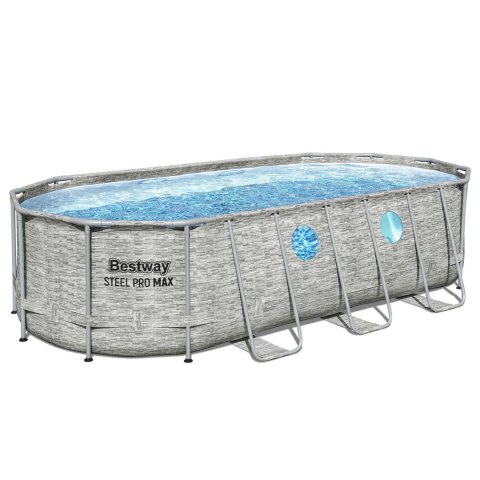 Basen ogrodowy stelażowy 549 x 274 x 122 cm12w1 Bestway 56716N
