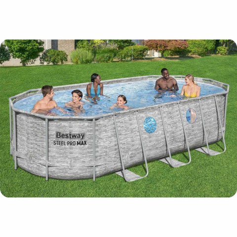 Basen ogrodowy stelażowy 549 x 274 x 122 cm12w1 Bestway 56716N