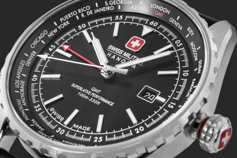 Zegarek Męski SWISS MILITARY HANOWA Afterburn GMT SMWGB0003201 + BOX Swiss Military Hanowa