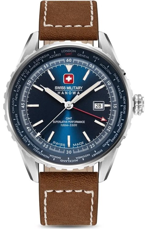 Zegarek Męski SWISS MILITARY HANOWA Afterburn GMT SMWGB0003202 + BOX Swiss Military Hanowa