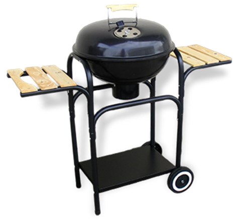 GRILL OKRĄGŁY Z PÓŁKAMI Z POKRYWĄ RUSZT CHROMOWANY ŚR. 43CM UN GRILL OKRĄGŁY Z PÓŁKAMI Z POKRYWĄ RUSZT CHROMOWANY ŚR. 43CM UN