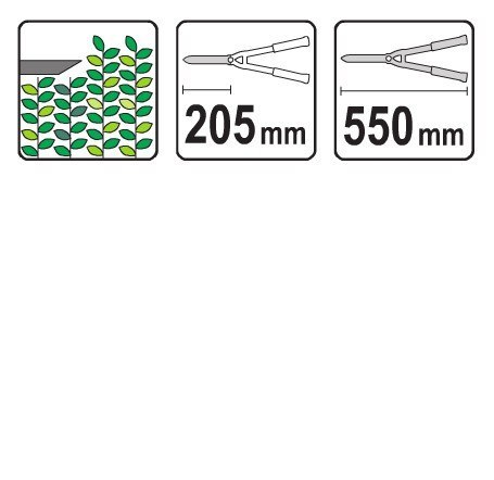 NOŻYCE DO ŻYWOPŁOTU 550MM YATO NOŻYCE DO ŻYWOPŁOTU 550MM YATO