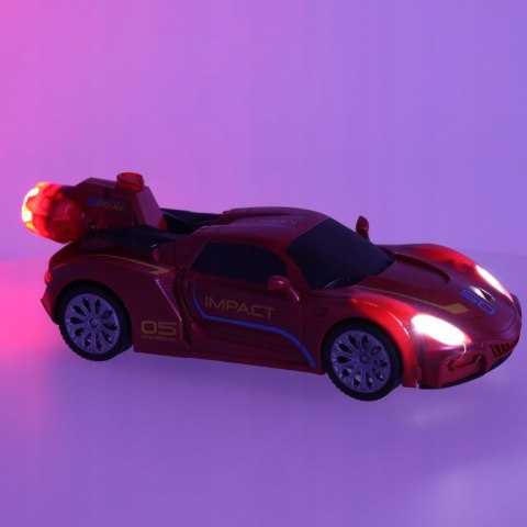 Robot zdalnie sterowany RC REVOLT Auto Sportowe 2w1 Przekształca się w Robo