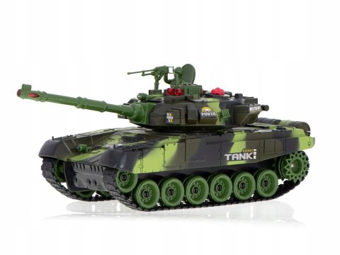 Czołg zdalnie sterowany na pilota RC War Tank 9993 2.4 GHz kamuflaż leśny K