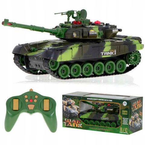 Czołg zdalnie sterowany na pilota RC War Tank 9993 2.4 GHz kamuflaż leśny K