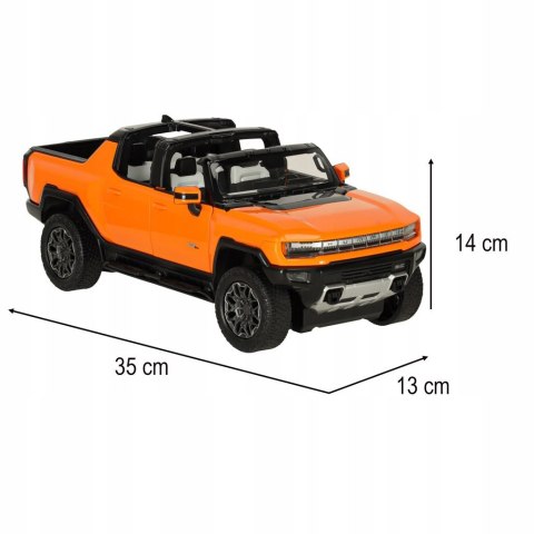 Samochód zdalnie sterowany Rastar 93000 Hummer EV 1:16 pomarańczowy Kik Sp.