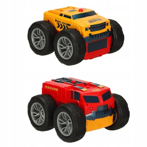 Samochód auto na pilota Revolt 2 Sided Rescue Racer mega transformacja obró