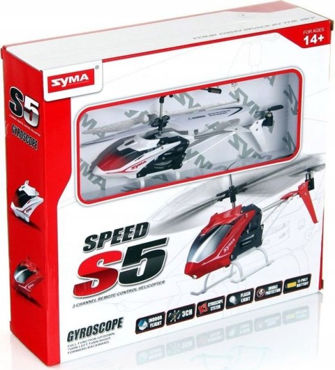 Helikopter zdalnie sterowany na pilota RC SYMA S5 3CH biały Kik Sp. z o. o.