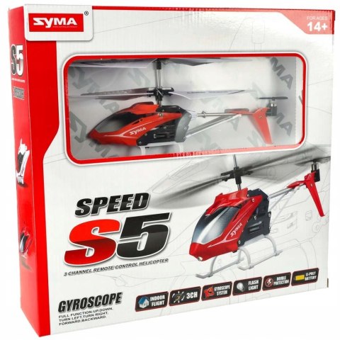 Helikopter zdalnie sterowany na pilota RC SYMA S5 3CH czerwony Kik Sp. z o.