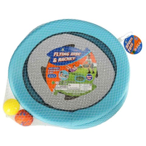 Paletki do gry rakiety z siateczki zestaw 2 piłki i paletki 44cm Kik Sp. z