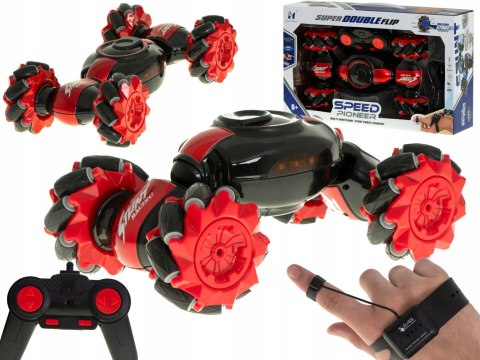 Samochód zdalnie sterowany na pilota RC Speed Pioneer Stunt Car 360 czerwon