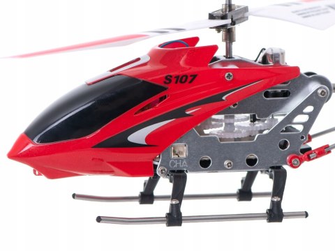 Helikopter zdalnie sterowany na pilota RC SYMA S107G czerwony Kik Sp. z o.