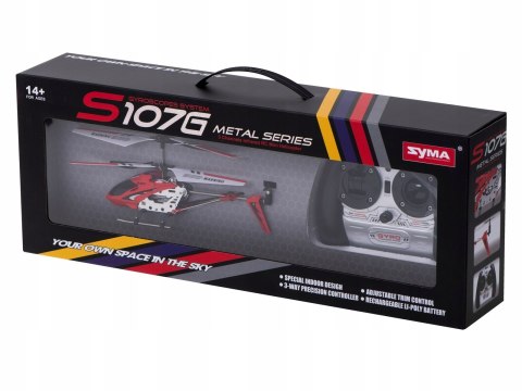 Helikopter zdalnie sterowany na pilota RC SYMA S107G czerwony Kik Sp. z o.
