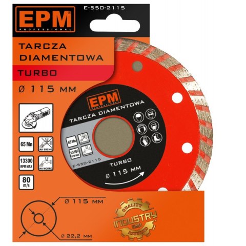 TARCZA DIAMENTOWA TURBO 250MM EPM TARCZA DIAMENTOWA TURBO 250MM EPM