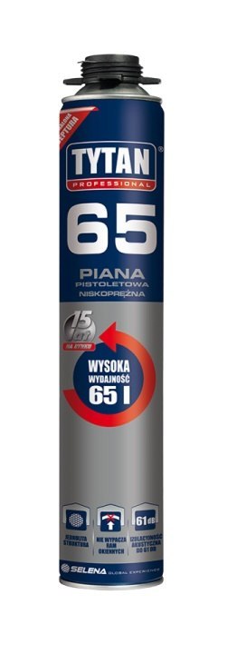 PIANKA PISTOLETOWA TYTAN 65 750ML 02 NISKOPRĘŻNA TYTAN PIANKA PISTOLETOWA TYTAN 65 750ML 02 NISKOPRĘŻNA TYTAN