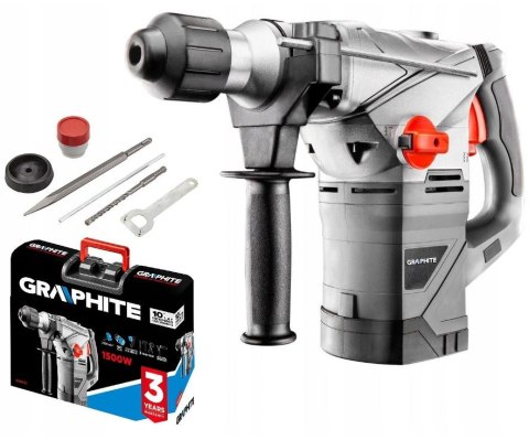 MŁOT UDAROWY OBROTOWY SDS+ 1500W UDAR 4,5 J GRAPHITE MŁOT UDAROWY OBROTOWY SDS+ 1500W UDAR 4,5 J GRAPHITE