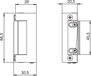 ZACZEP ELEKTROMAGNETYCZNY BEZ WYŁĄCZNIKA LOB