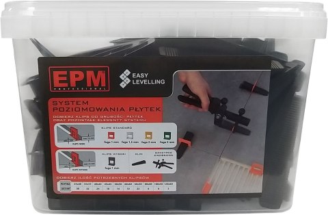 SYSTEM UKŁADANIA PŁYTEK EASY LEVELING 100 KLINÓW EPM SYSTEM UKŁADANIA PŁYTEK EASY LEVELING 100 KLINÓW EPM