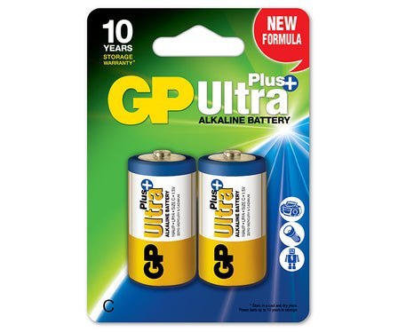 BATERIA ULTRA+ ALKALINE 1.5V LR14 C 2 SZTUKI GP BATTERY BATERIA ULTRA+ ALKALINE 1.5V LR14 C 2 SZTUKI GP BATTERY